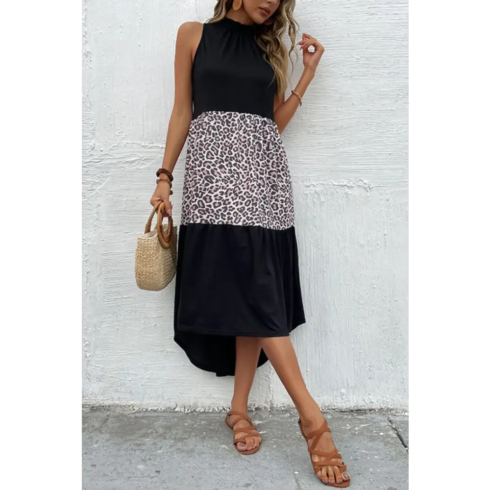 Chic leopard print maxi dress for timeless luxury fashion for women $32 casual dresses sizing regular picture outdoors