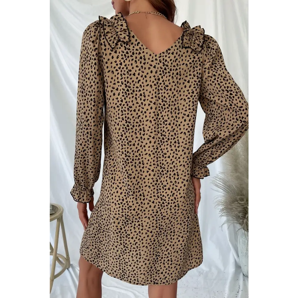 Timeless luxury fashion for women in an elegant animal print dress $26 casual dresses sizing regular picture outdoors