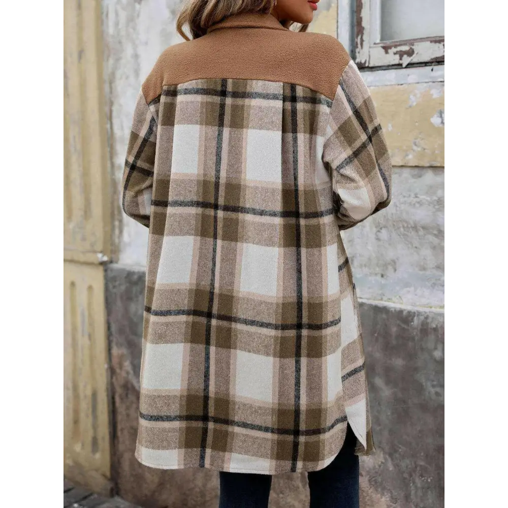 Perfee plaid button up coat in timeless luxury fashion for women $42.24 embrace sophistication with a beautifully