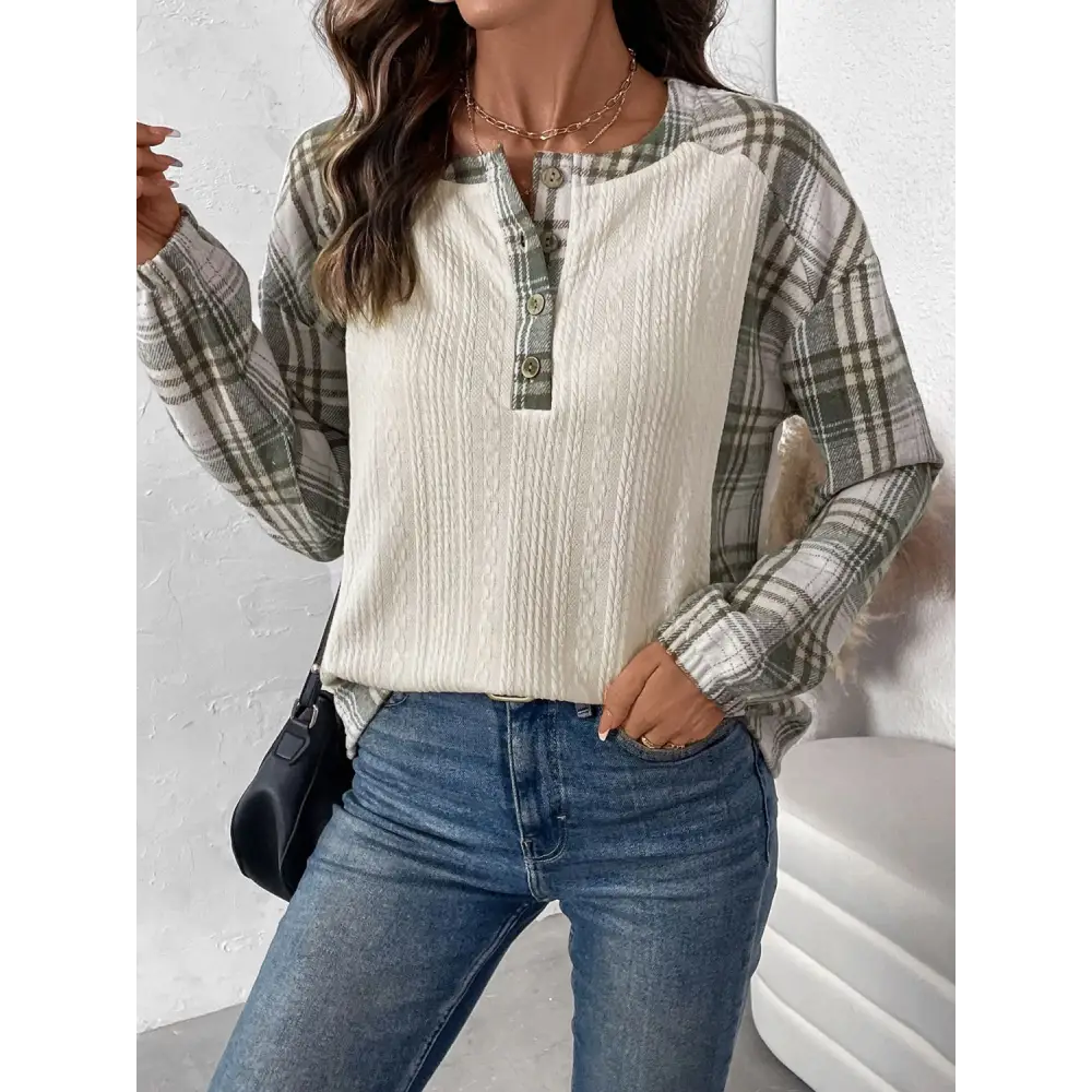 Elegant buttoned opaque top for timeless luxury fashion for women $27.32 elegant button detailing that enhances