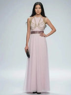 Pink Long Gala Dress MIDTOWN: Prêt-à-Porter Line BYMANYC ® New York