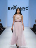 Pink Long Gala Dress MIDTOWN: Prêt-à-Porter Line BYMANYC ® New York