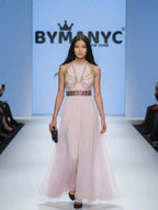 Pink Long Gala Dress MIDTOWN: Prêt-à-Porter Line BYMANYC ® New York