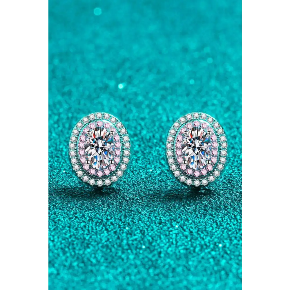 Exquisite platinum-plated moissanite studs for luxury fashion enthusiasts $59 minimalist embracing a minimalist design