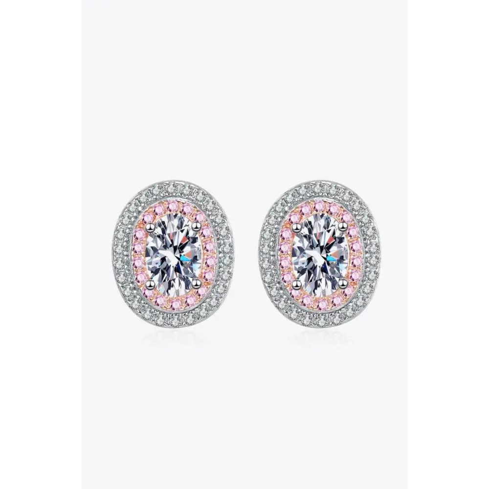 Exquisite platinum-plated moissanite studs for luxury fashion enthusiasts $59 minimalist embracing a minimalist design