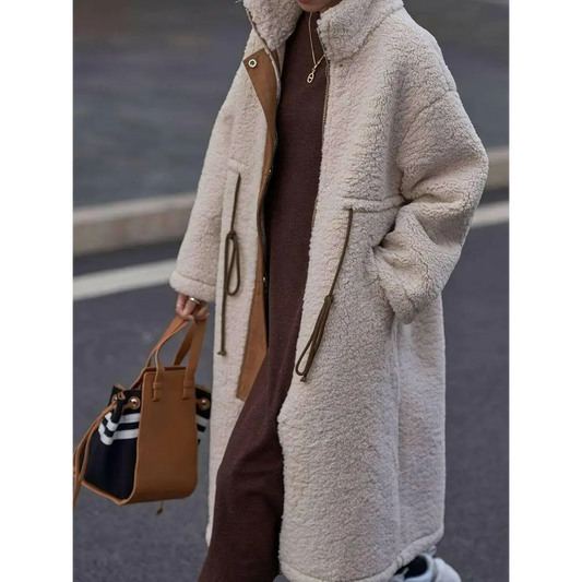 Indulge in luxury fashion for women with the size drawstring sherpa coat $89.62 basic style that effortlessly combines