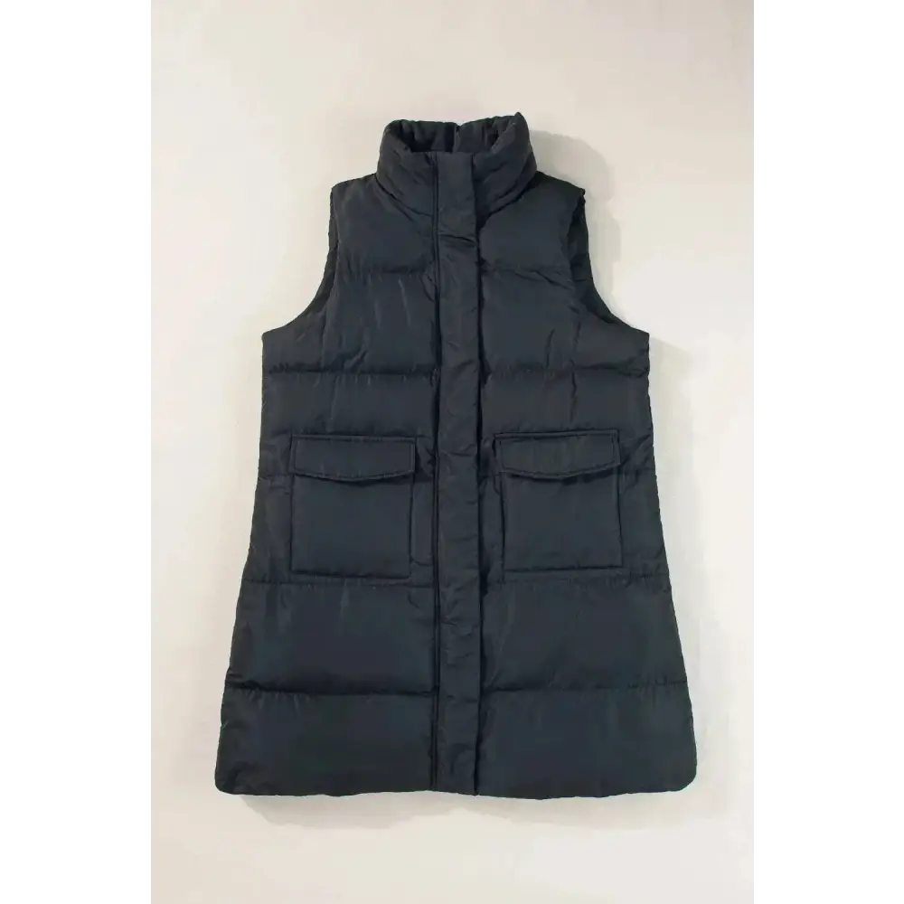 Elevate your style with the luxurious pocketed vest coat in fashion $63.04 includes pockets for practicality