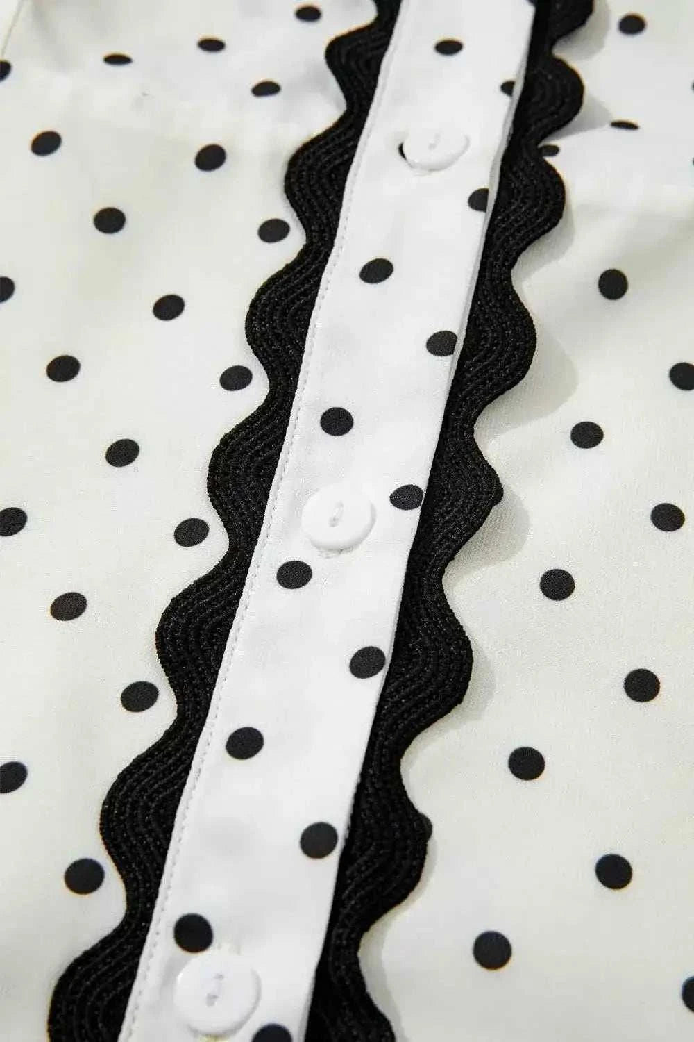 Polka Dot Half Sleeve Midi Dress
