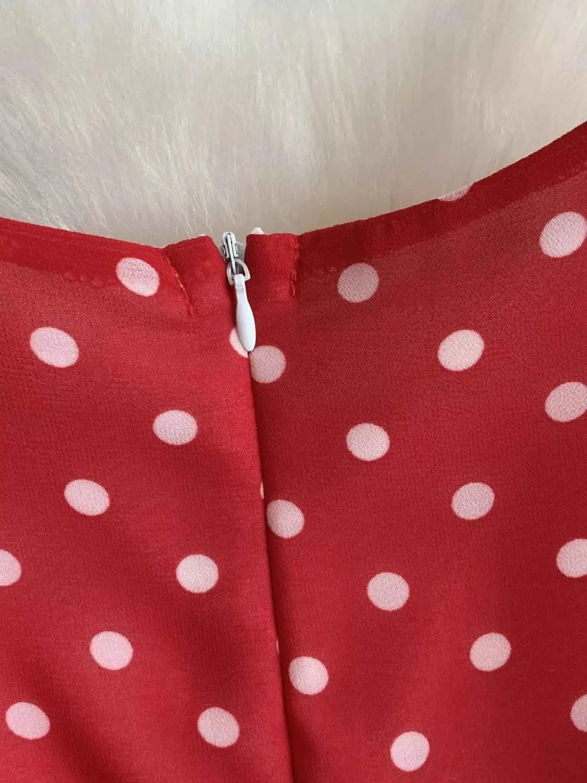 Polka Dot Ruffled Tiered Dress