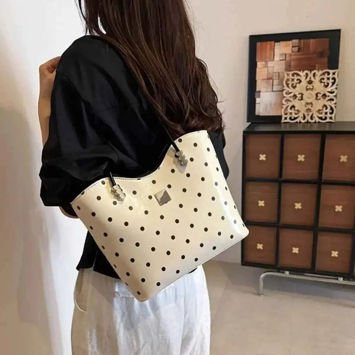 Polka Dot Shoulder Bag