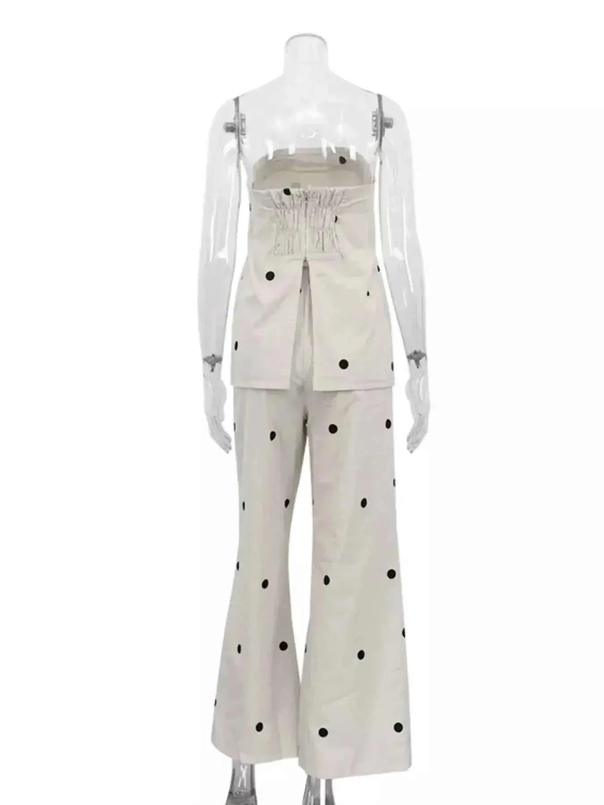 Polka Dot Tube Top and Pants Set