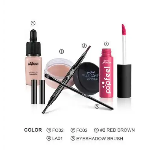 Unleash timeless elegance with the popfeel luxury makeup set for women $26.99 set lipgloss + concealer + brush