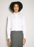 Prada Women Embroidered Poplin Shirt - Maven Couture IncTops / Tee Shirts