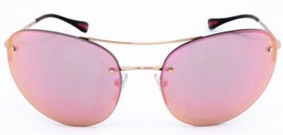 Prada 51R ZVN-5L2 Grey Metal Mirror Lens Sunglasses 59mm - Maven Couture IncOther