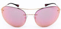 Prada 51R ZVN-5L2 Grey Metal Mirror Lens Sunglasses 59mm - Maven Couture IncOther