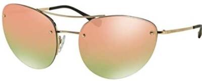 Prada 51R ZVN-5L2 Grey Metal Mirror Lens Sunglasses 59mm - Maven Couture IncOther