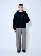 Prada Men Belted Tailored Wool-Blend Pants - Maven Couture IncBottoms / Pants