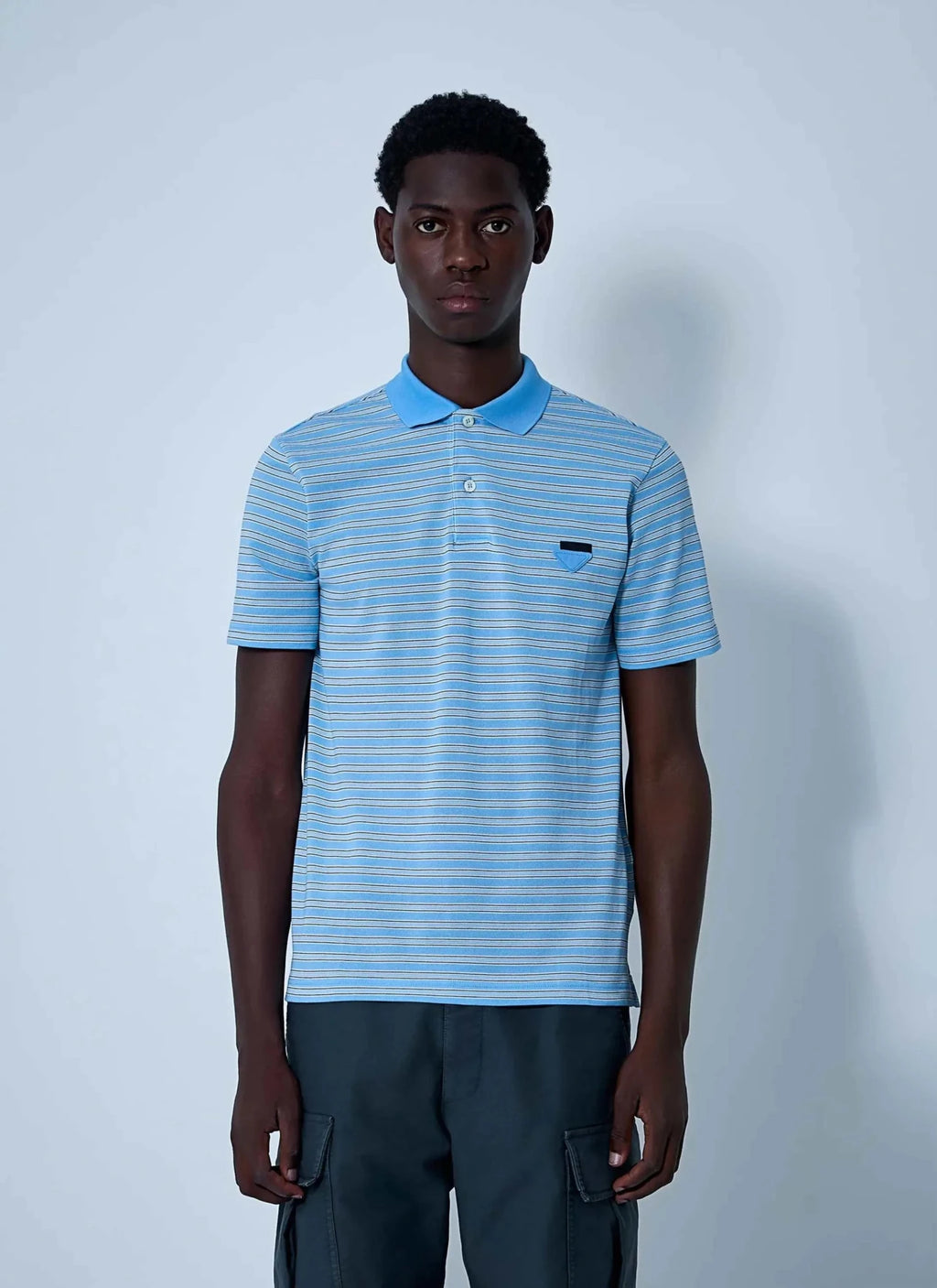 Prada Men Logo Motif Polo Shirt - Maven Couture IncTops / Blouses