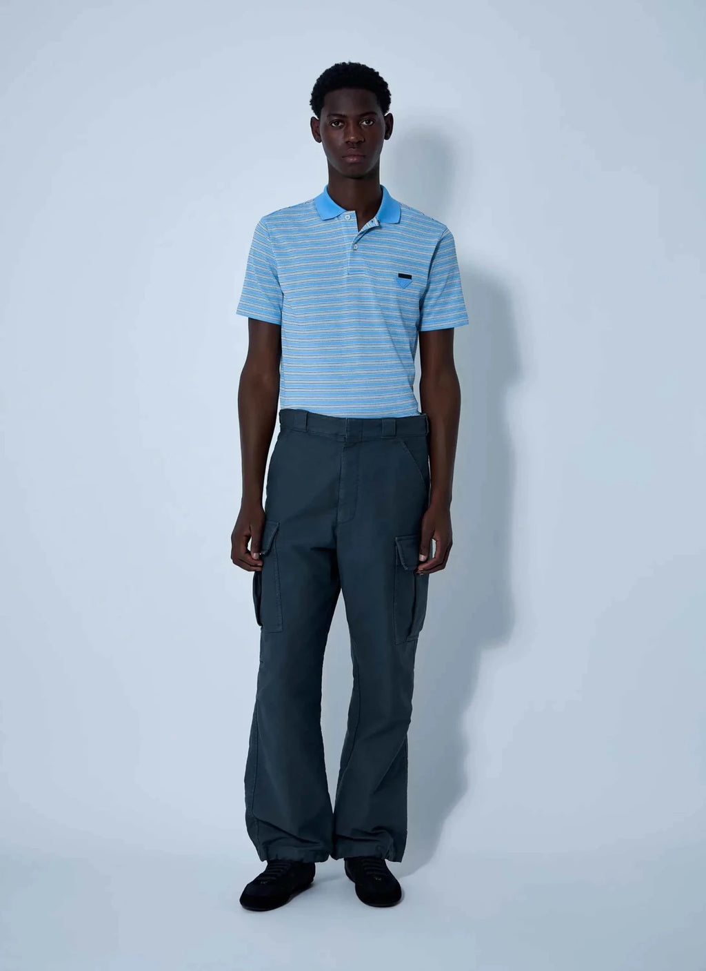 Prada Men Logo Motif Polo Shirt - Maven Couture IncTops / Blouses