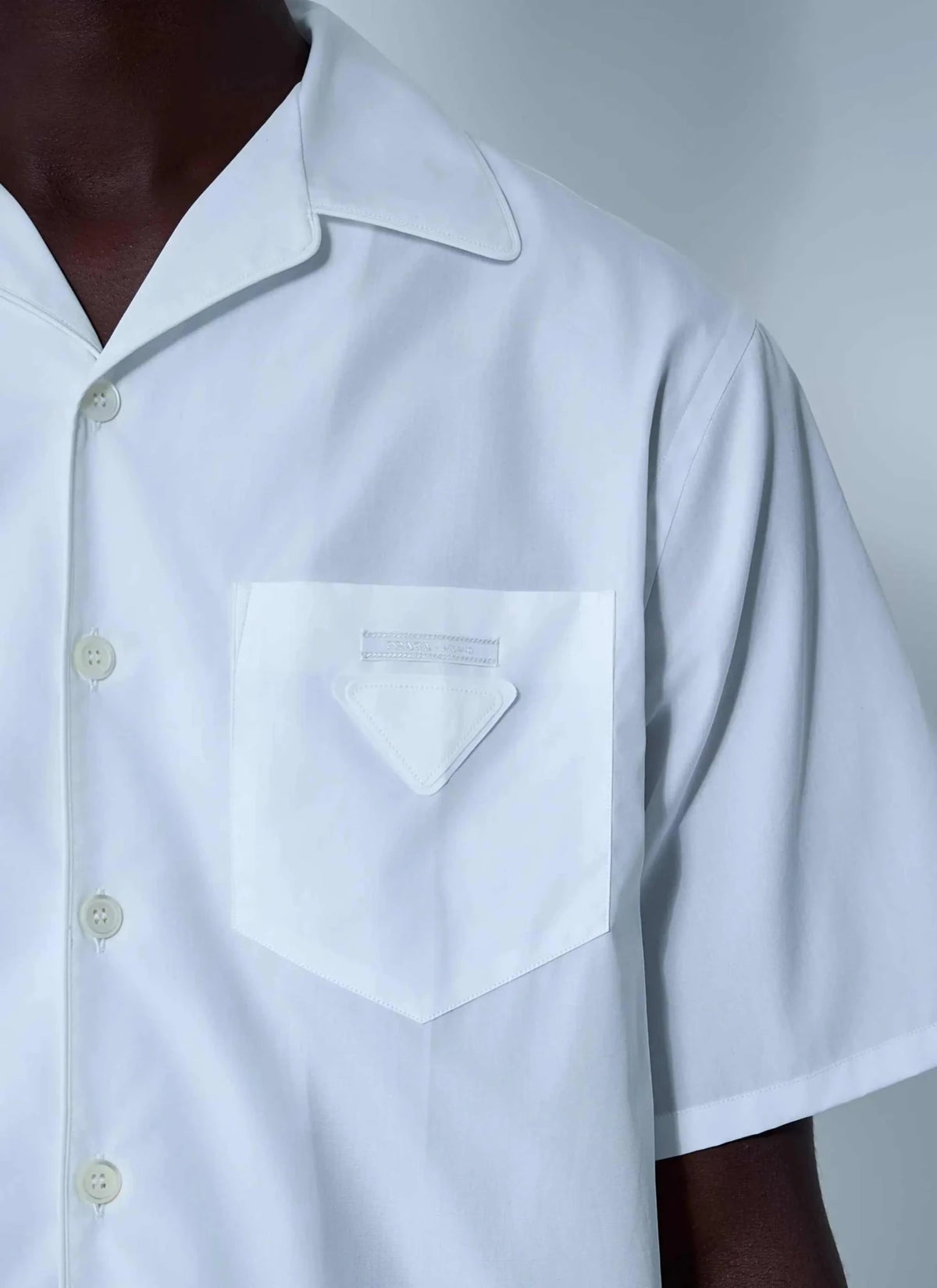 Prada Men Logo Motif Shirt - Maven Couture IncTops / Blouses