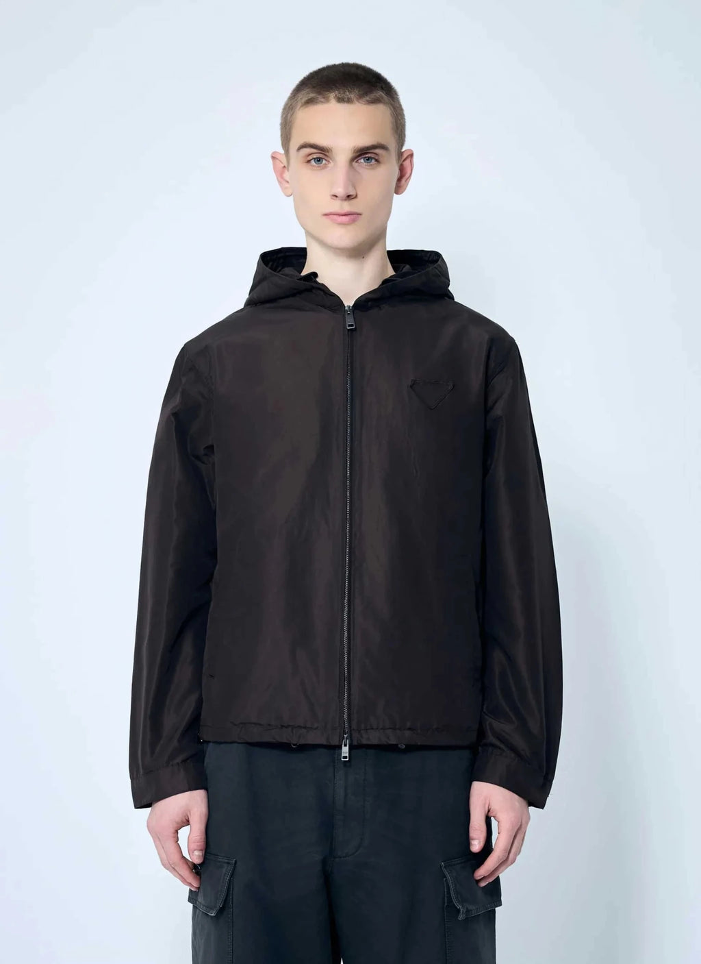 Prada Men Silk Hooded Jacket - Maven Couture IncOuterwear / Jackets