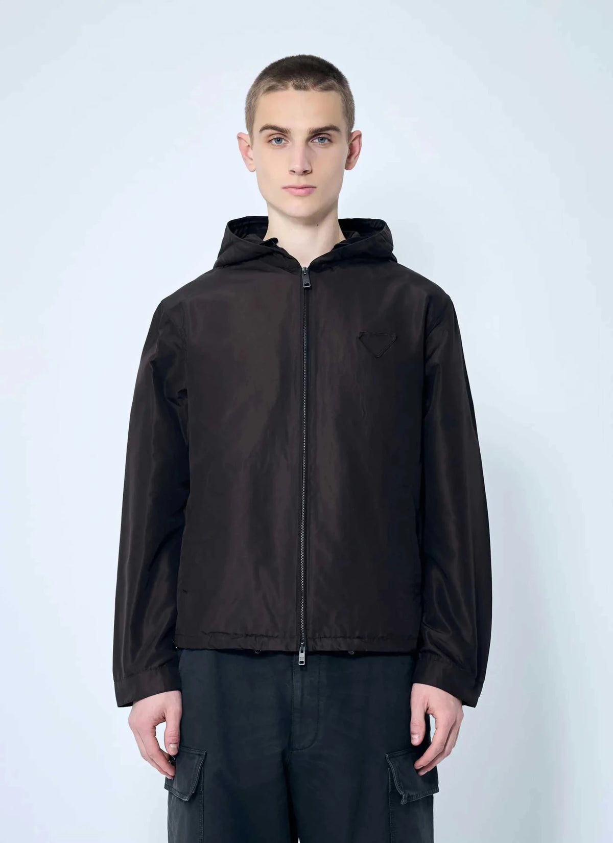 Prada Men Silk Hooded Jacket - Maven Couture IncOuterwear / Jackets