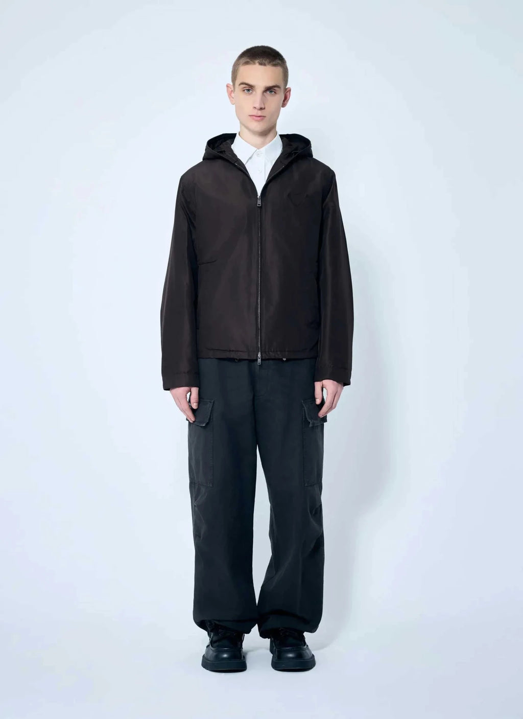 Prada Men Silk Hooded Jacket - Maven Couture IncOuterwear / Jackets