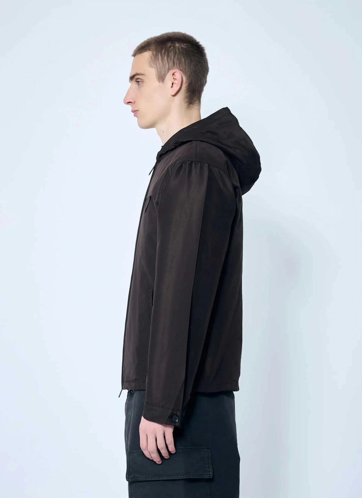 Prada Men Silk Hooded Jacket - Maven Couture IncOuterwear / Jackets