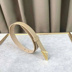 Prada Saffiano leather belt 'Sand Beige' - Maven Couture Inc