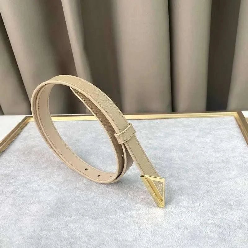 Prada Saffiano leather belt 'Sand Beige' - Maven Couture Inc