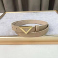 Prada Saffiano leather belt 'Sand Beige' - Maven Couture Inc