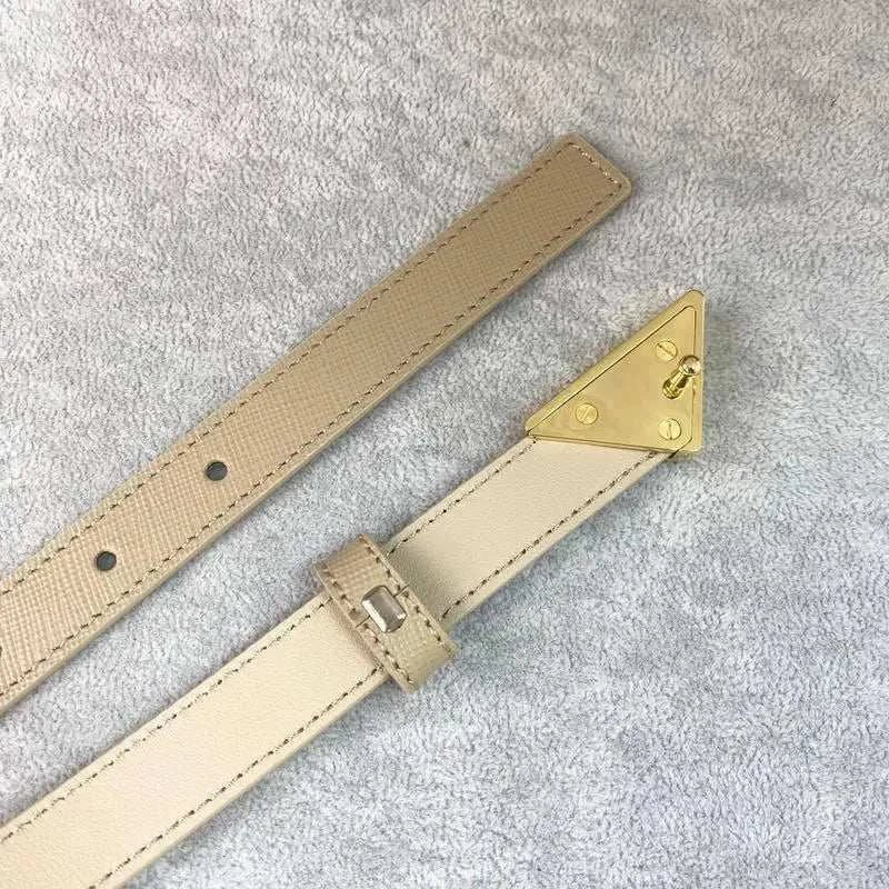 Prada Saffiano leather belt 'Sand Beige' - Maven Couture Inc
