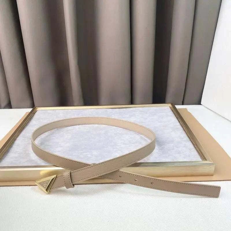 Prada Saffiano leather belt 'Sand Beige' - Maven Couture Inc