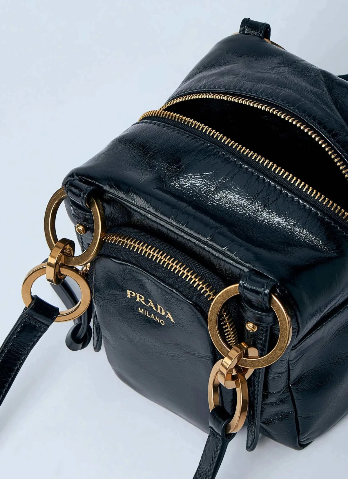 Prada Women Mini Dangle Leather Handbag - Maven Couture IncHandbags / Shoulder Bags