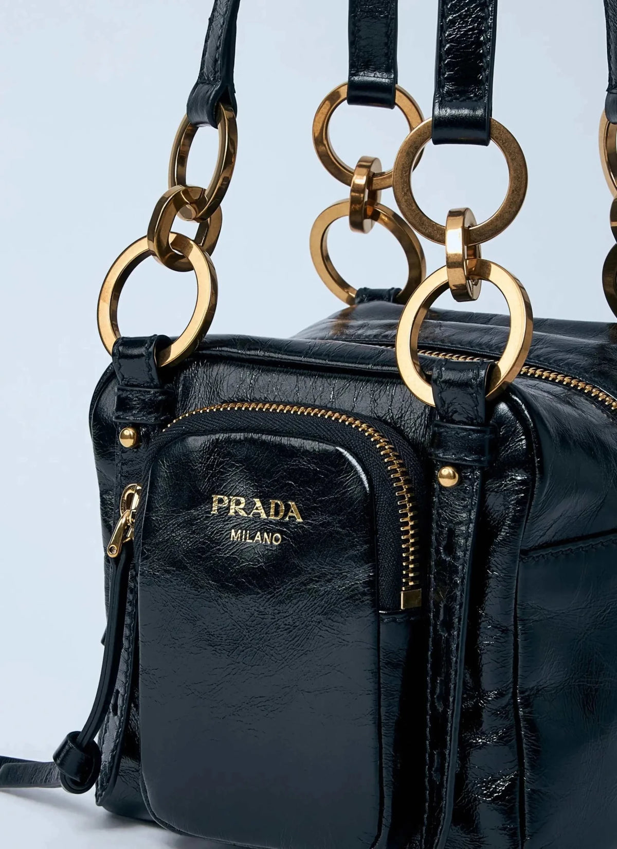 Prada Women Mini Dangle Leather Handbag - Maven Couture IncHandbags / Shoulder Bags
