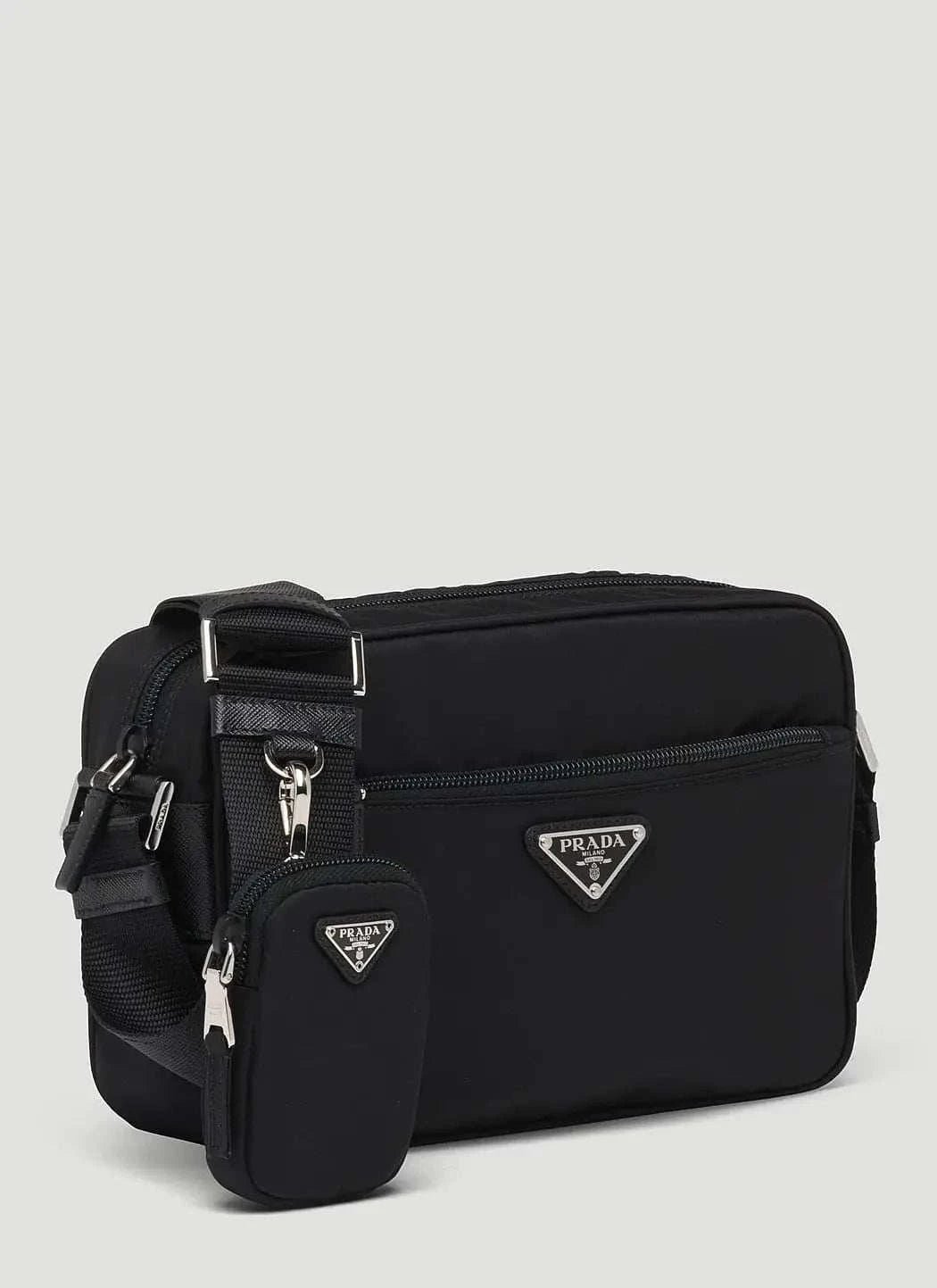 Prada Women Re-Nylon And Saffiano Leather Shoulder Bag - Maven Couture IncHandbags / Cross Body Bags