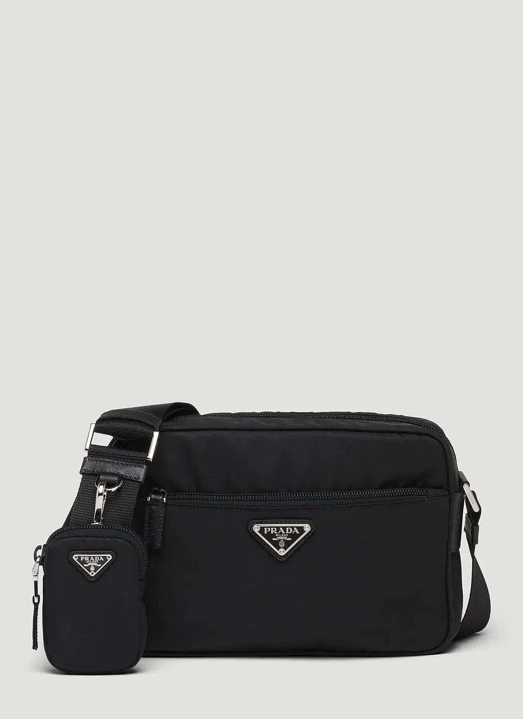 Prada Women Re-Nylon And Saffiano Leather Shoulder Bag - Maven Couture IncHandbags / Cross Body Bags