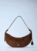 Prada Women Small Suede Shoulder Bag - Maven Couture IncHandbags / Cross Body Bags