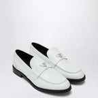 Prada Women White Brushed Leather Loafer - Maven Couture IncShoes / Flats