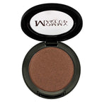 Pretty Perfect Set single compact of neutral bronze shimmer pressed powder for eyes and cheeks in black case