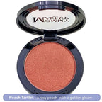 Pretty Perfect Set single compact showing peach tartlet shade, a rosy peach with a golden gleam and smooth texture