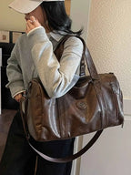 PU Leather Duffel Bag