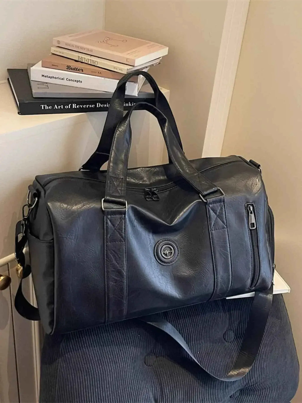 PU Leather Duffel Bag