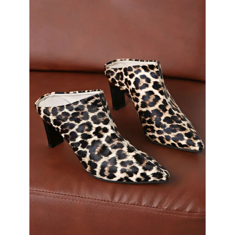 Exquisite pu leather leopard pumps redefining luxury fashion for women $26.99 box not included, adding an element