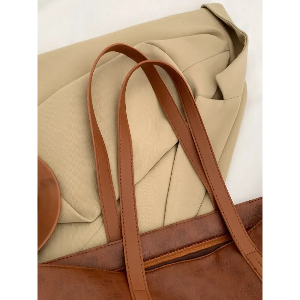 Elevate your style with the elegant pu leather medium tote bag $15.99 bag medium pu leather imported product length 13