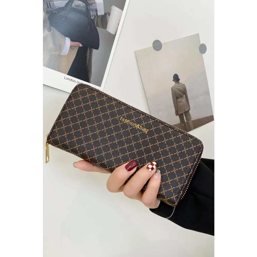 Elevate your wardrobe with the pu leather plaid wallet in luxury fashion $16.99 bag small – perfect for those