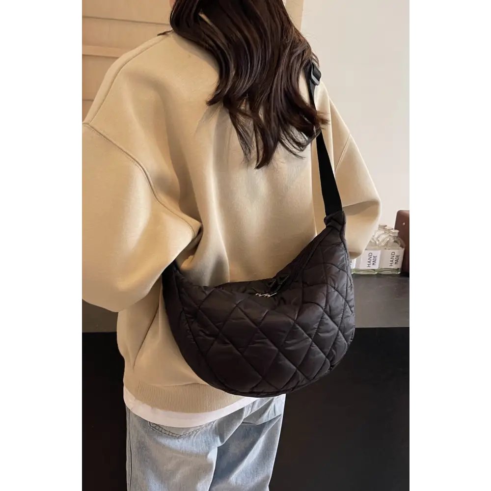 Quilted adjustable strap crossbody bag in luxury fashion for women $16.99 bag medium polyester, known