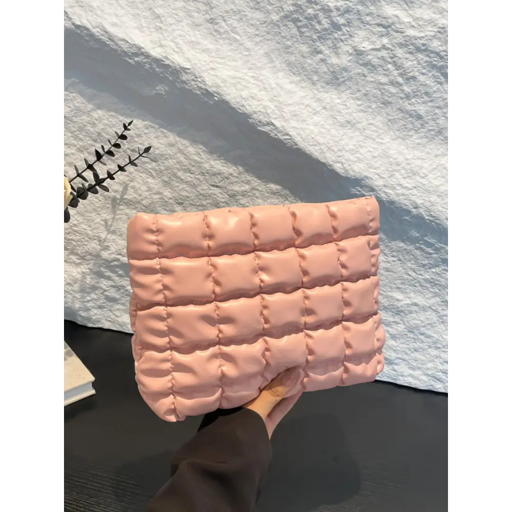 Quilted plaid clutch a luxurious accessory in exclusive fashion $21.99 bag small polyester imported product