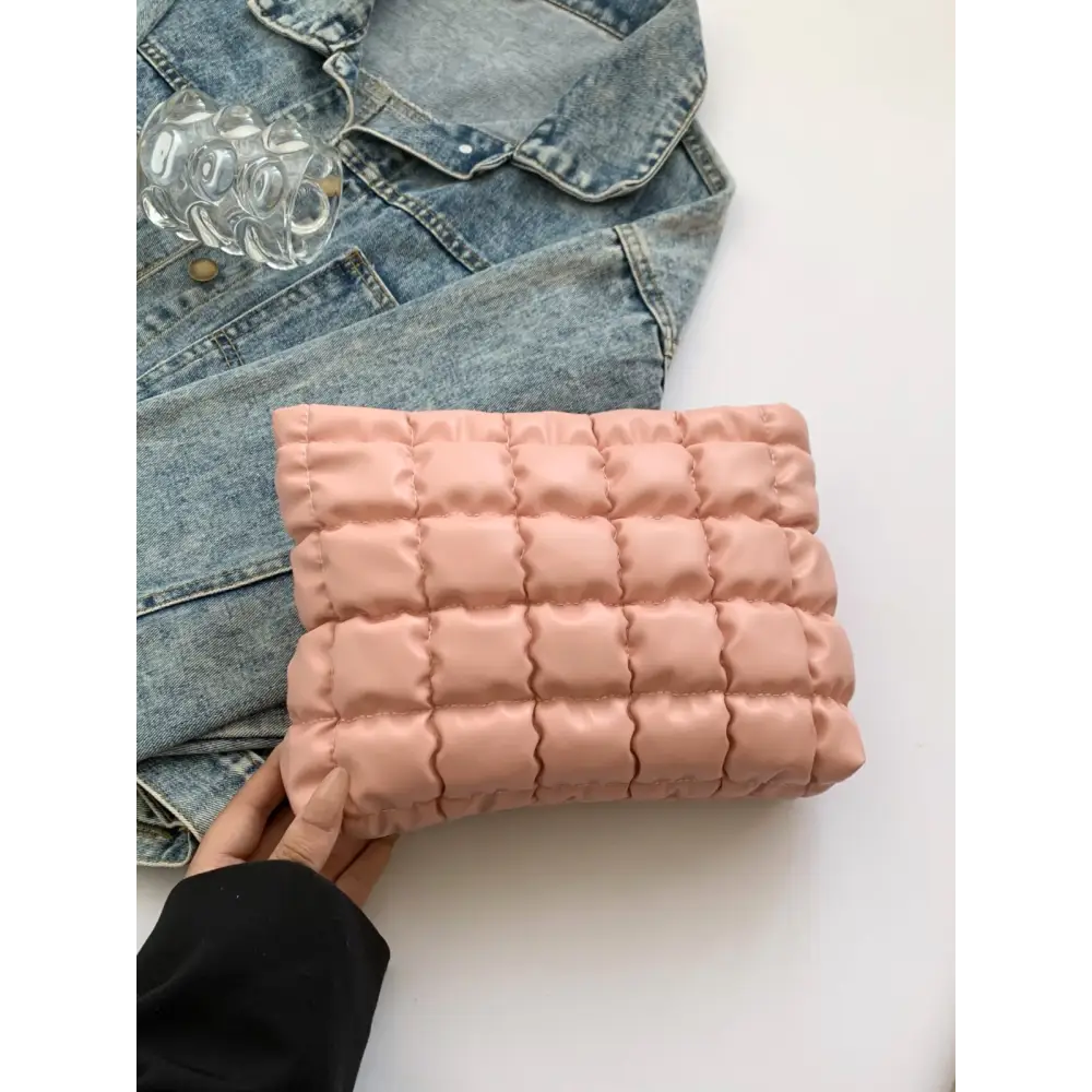 Quilted plaid clutch a luxurious accessory in exclusive fashion $21.99 bag small polyester imported product