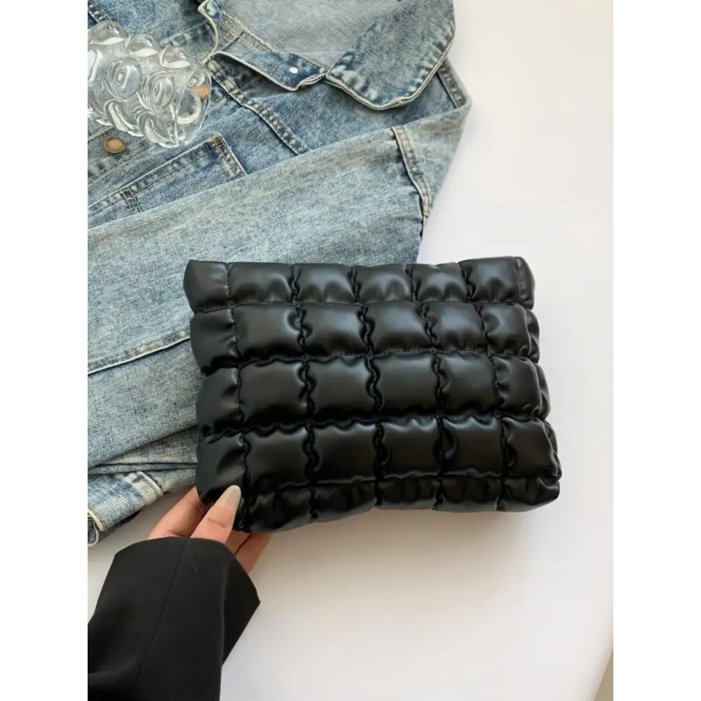 Quilted plaid clutch a luxurious accessory in exclusive fashion $21.99 bag small polyester imported product